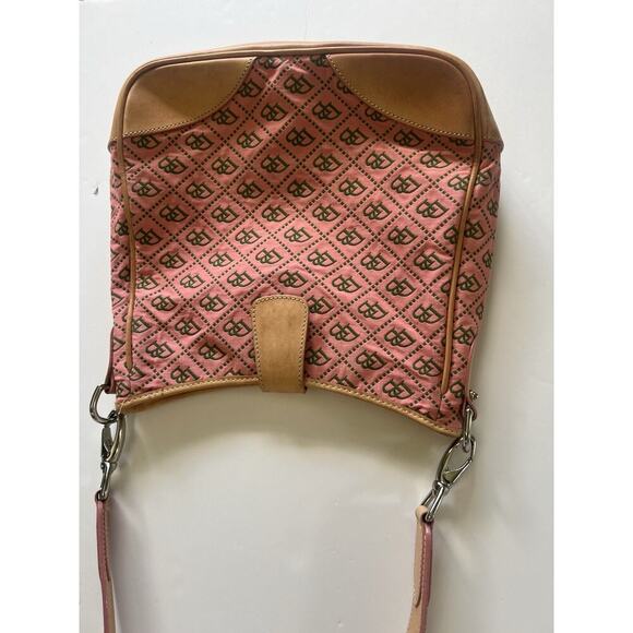 Dooney & Bourke Y2K Vintage Pink Monogram Messenger Shoulder Bag Purse - Picture 8 of 14